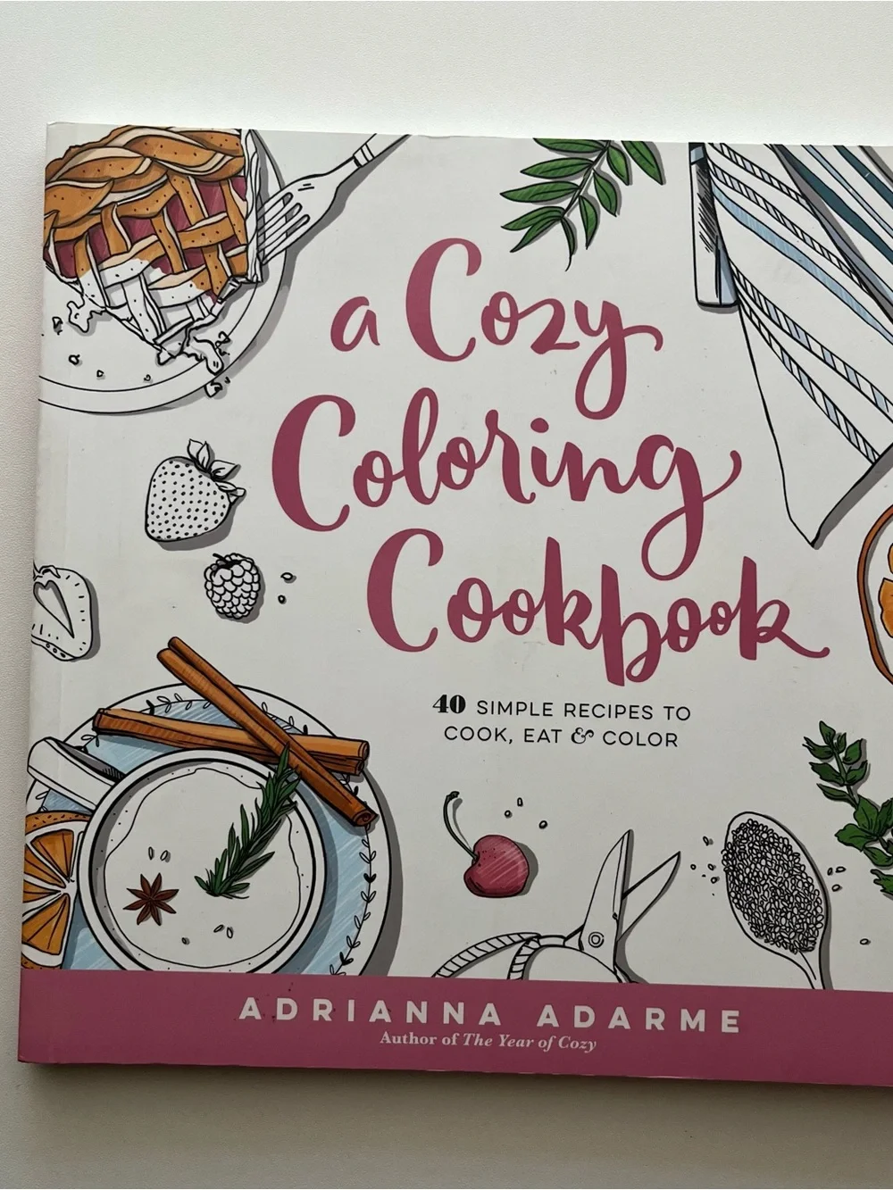 The Year of Cozy & A Cozy Coloring Cookbook - Adrianna Adarme Book Bundle
